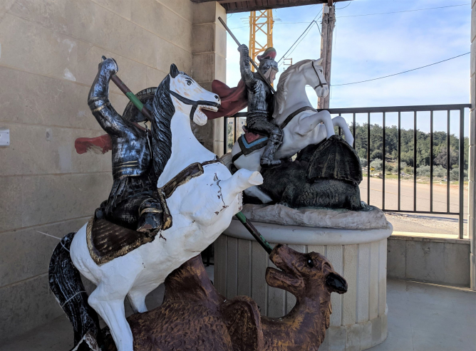 Why have one statue of St. George if you can have two